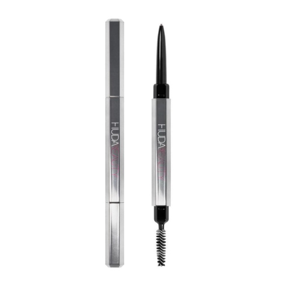 HUDA BEAUTY Bomb Brows Microshade Brow Pencil 4 LIGHT BROWN - 0.023g NIB - Picture 4 of 13